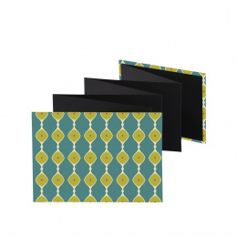 Leporello Album ALMA Suffolk | 18 x 13 cm, landscape format, for 14 photos black