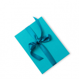 Leporello FANCY turquoise | 13 x 18 cm, portrait format, for 14 photos cream