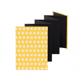 Leporello TOVE Billund | 13 x 18 cm, portrait format, for 14 photos black