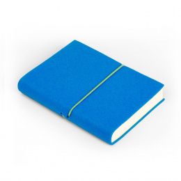 Notebook FILZDUETT felt dark turquoise/elastic green | 12 x 16,5 cm, 144 sheet dot matrix