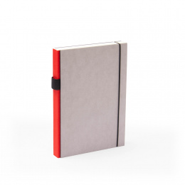 Notebook PURIST GREY red | A5, 144 sheet blank