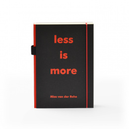 Notebook PURIST QUOTES red | A5, 144 sheet blank