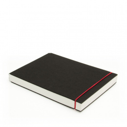 Sketchbook INSPIRATION elastic red | A 5, landscape, 96 sheet blank 160 g