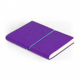 Weekly Planner + Notes FILZDUETT felt purple/elastic turquoise